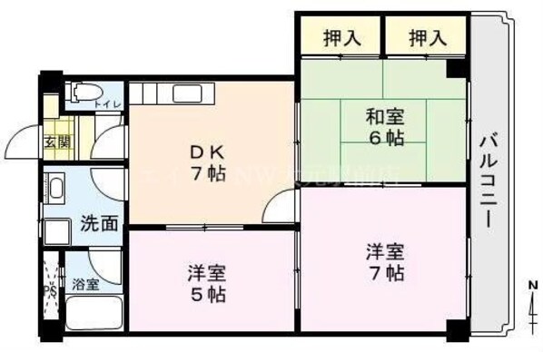 メゾン緑香園の物件間取画像